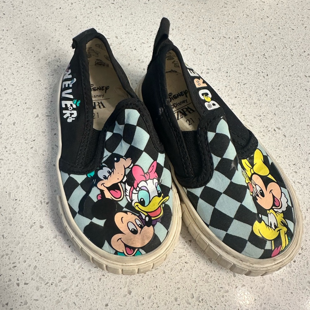 Zara Kids Slip-On Sneakers - Black and White